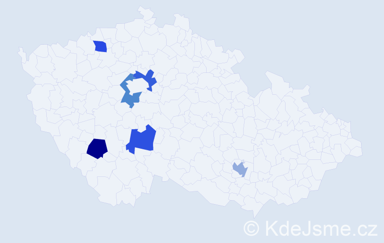 Příjmení: 'Chrapčiaková', počet výskytů 6 v celé ČR