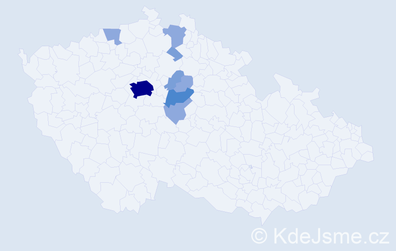 Příjmení: 'Baitler', počet výskytů 18 v celé ČR