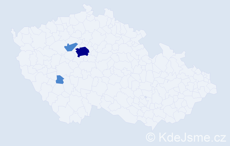 Příjmení: 'Ain', počet výskytů 5 v celé ČR