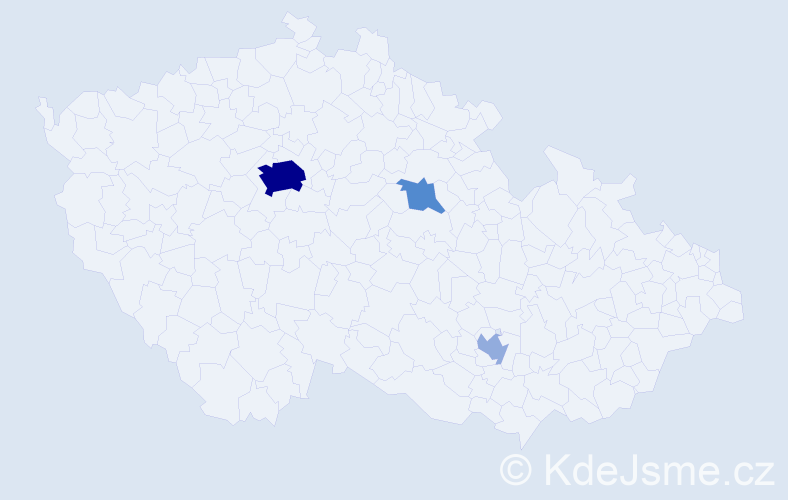 Příjmení: 'Gurung', počet výskytů 17 v celé ČR