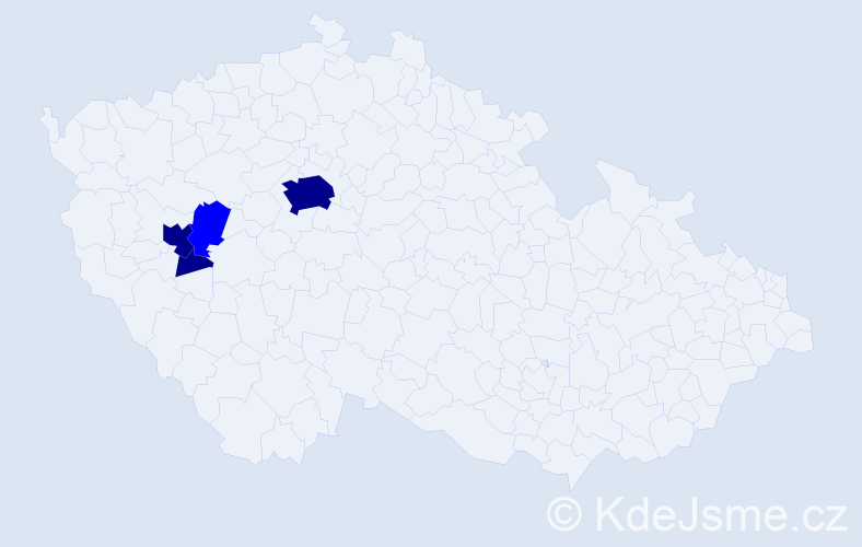 Příjmení: 'Hefrt', počet výskytů 7 v celé ČR