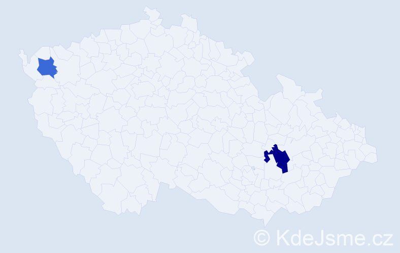 Příjmení: 'Cetinbasová', počet výskytů 3 v celé ČR