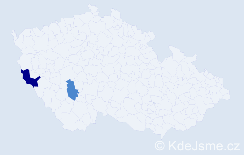Příjmení: 'Rezeš', počet výskytů 4 v celé ČR