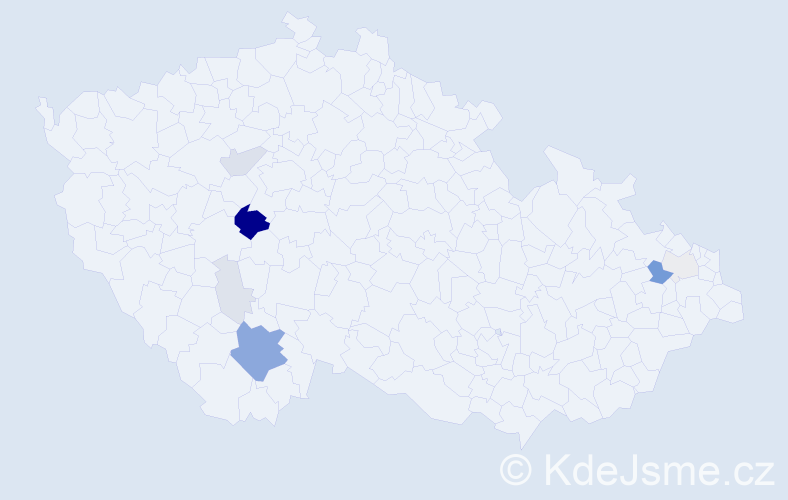 Příjmení: 'Kajgr', počet výskytů 29 v celé ČR