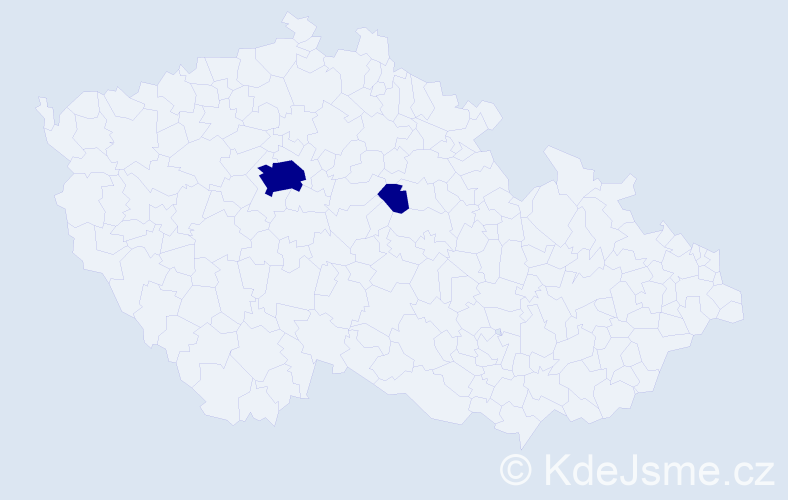 Příjmení: 'Balaiová', počet výskytů 2 v celé ČR