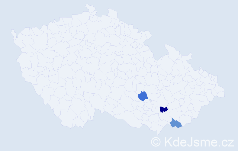 Příjmení: 'Tiray', počet výskytů 3 v celé ČR