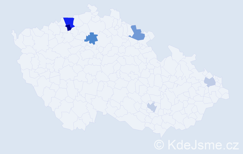 Příjmení: 'Börner', počet výskytů 8 v celé ČR
