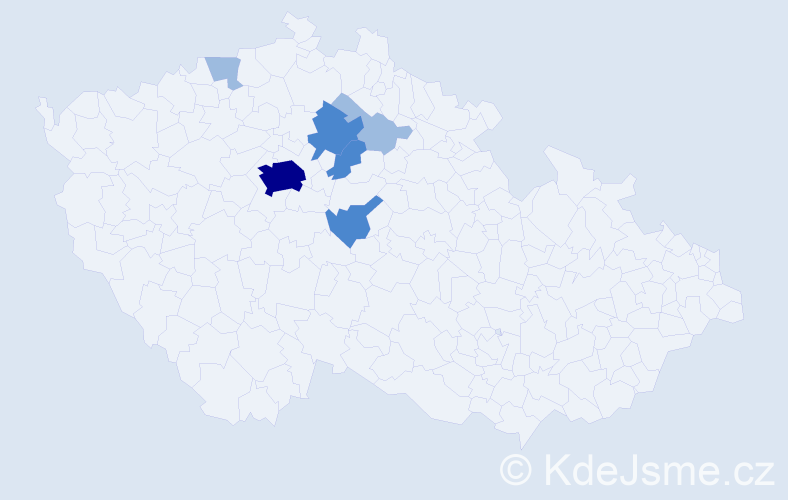 Příjmení: 'Baitlerová', počet výskytů 13 v celé ČR