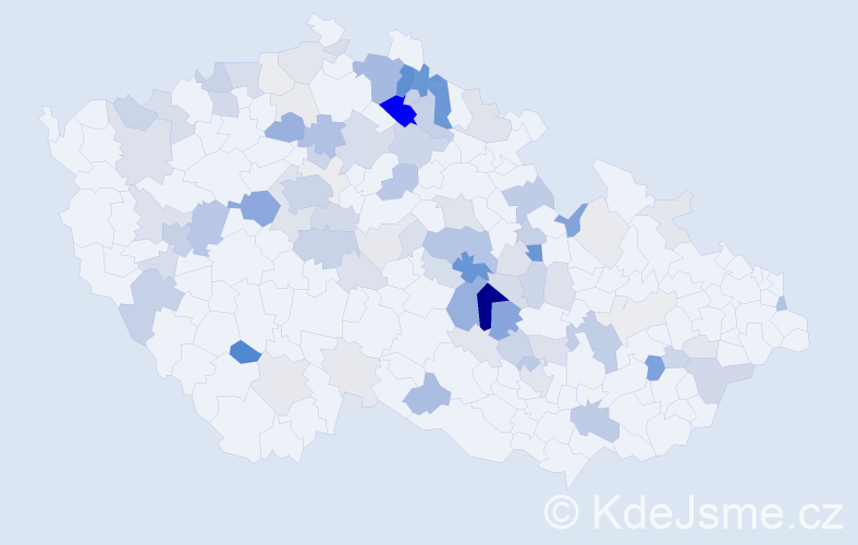 Příjmení: 'Preisler', počet výskytů 331 v celé ČR
