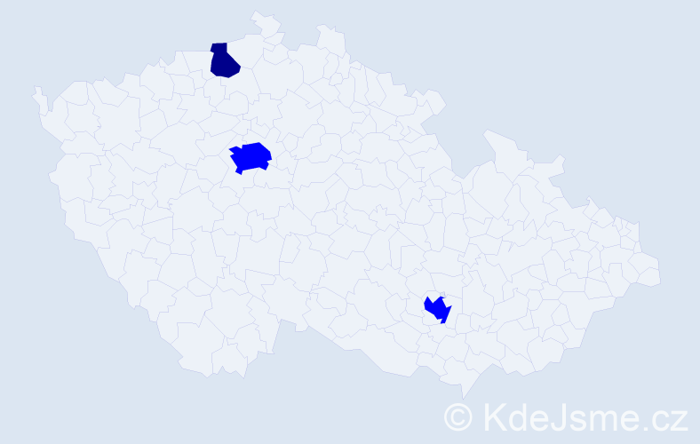 Příjmení: 'Stakh', počet výskytů 4 v celé ČR