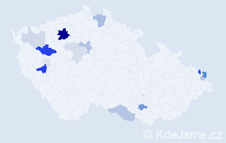 Příjmení: 'Babušková', počet výskytů 49 v celé ČR