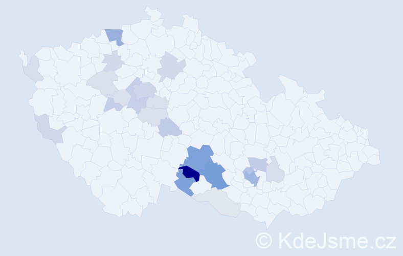 Příjmení: 'Krechlerová', počet výskytů 80 v celé ČR
