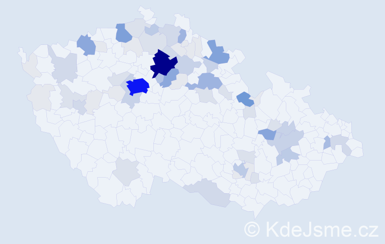 Příjmení: 'Grusová', počet výskytů 273 v celé ČR
