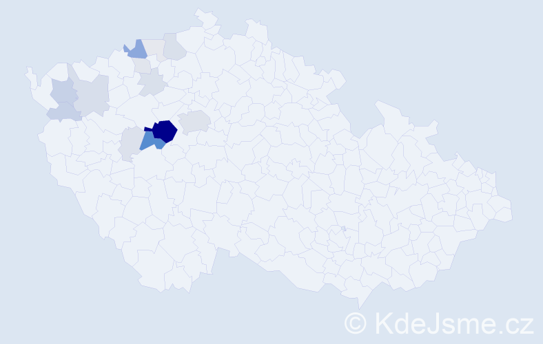 Příjmení: 'Zbuzková', počet výskytů 59 v celé ČR