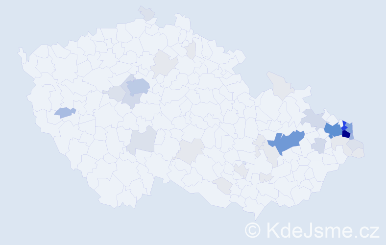 Příjmení: 'Krainová', počet výskytů 175 v celé ČR