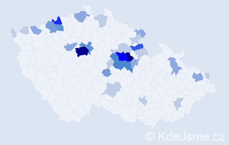 Příjmení: 'Bachura', počet výskytů 90 v celé ČR