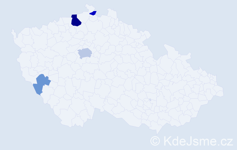 Příjmení: 'Kompert', počet výskytů 22 v celé ČR