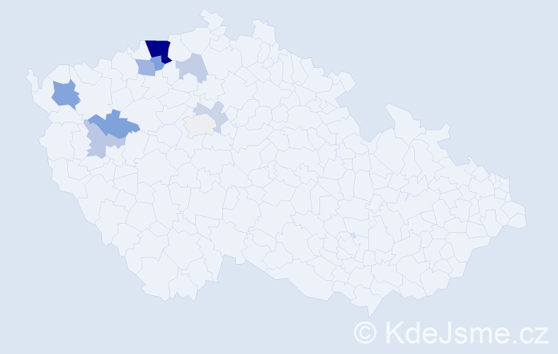 Příjmení: 'Hirschkorn', počet výskytů 26 v celé ČR