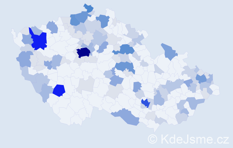 Příjmení: 'Pavlovičová', počet výskytů 335 v celé ČR