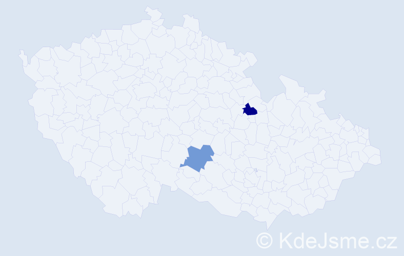 Příjmení: 'Slavinger', počet výskytů 4 v celé ČR