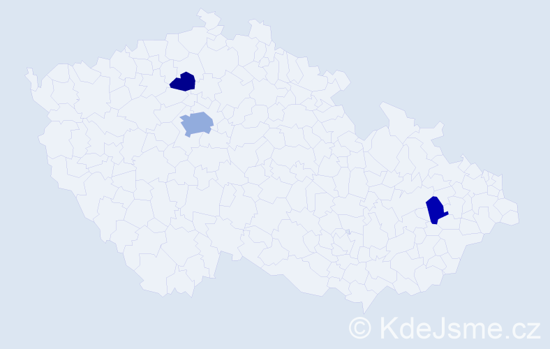 Příjmení: 'Baranay', počet výskytů 6 v celé ČR
