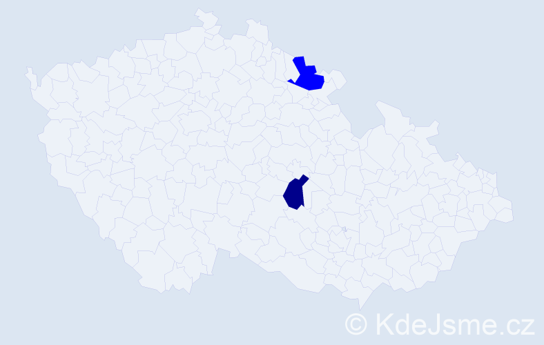 Příjmení: 'Rebmann', počet výskytů 3 v celé ČR