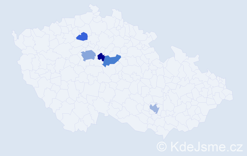 Příjmení: 'Rajčinec', počet výskytů 14 v celé ČR