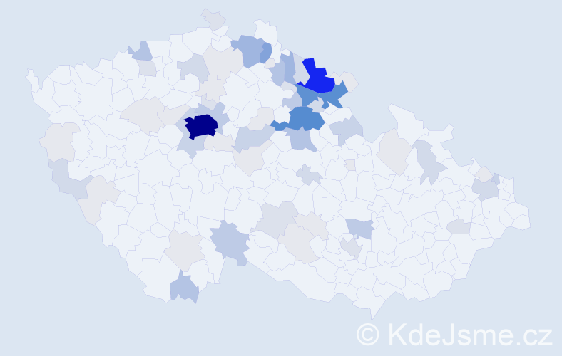 Příjmení: 'Baudyš', počet výskytů 287 v celé ČR