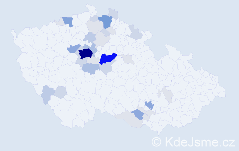 Příjmení: 'Smrkovská', počet výskytů 122 v celé ČR