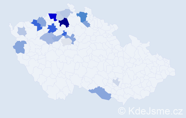 Příjmení: 'Liebscherová', počet výskytů 49 v celé ČR