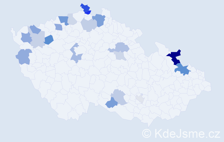 Příjmení: 'Puschová', počet výskytů 42 v celé ČR