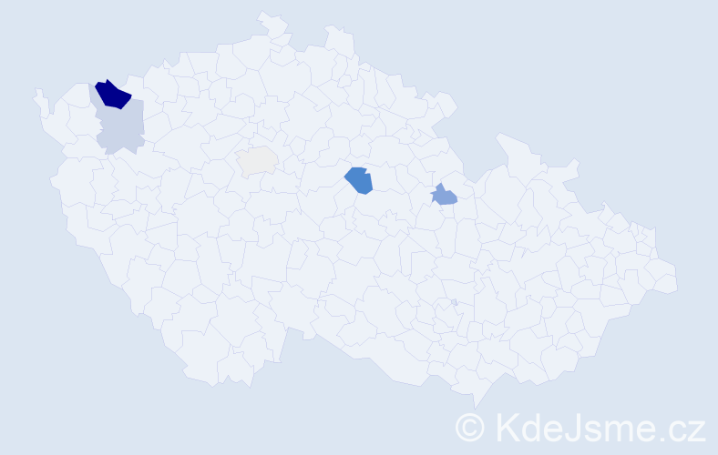 Příjmení: 'Rjaško', počet výskytů 10 v celé ČR