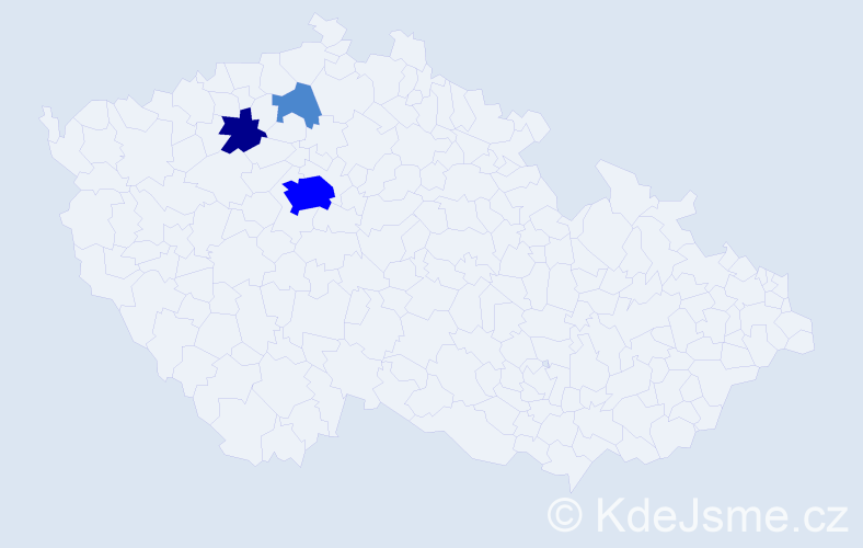 Příjmení: 'Gabula', počet výskytů 6 v celé ČR