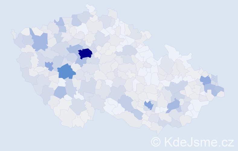 Příjmení: 'Karas', počet výskytů 1577 v celé ČR