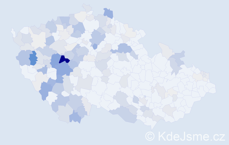 Příjmení: 'Šlapák', počet výskytů 545 v celé ČR