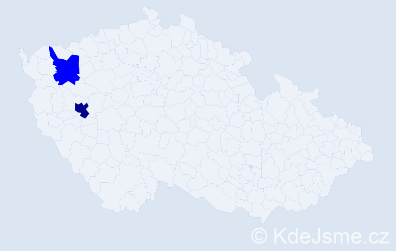 Příjmení: '"Le Roux"', počet výskytů 5 v celé ČR