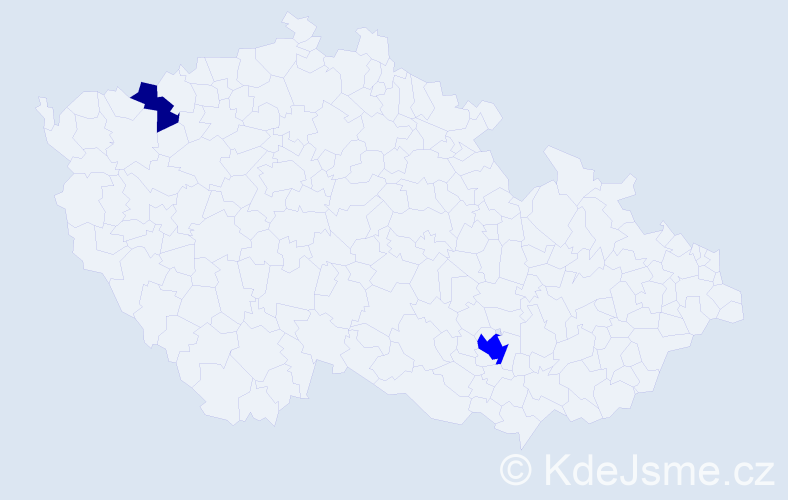 Příjmení: 'Kubasák', počet výskytů 3 v celé ČR