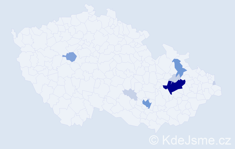 Příjmení: 'Kunzfeldová', počet výskytů 26 v celé ČR