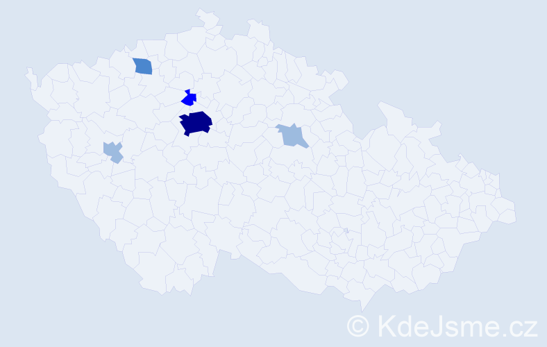 Příjmení: 'Feigelová', počet výskytů 11 v celé ČR