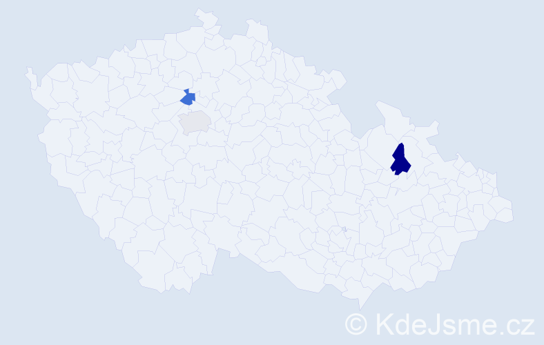 Příjmení: 'Karapetyan', počet výskytů 3 v celé ČR