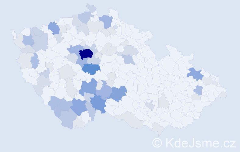 Příjmení: 'Šetková', počet výskytů 232 v celé ČR
