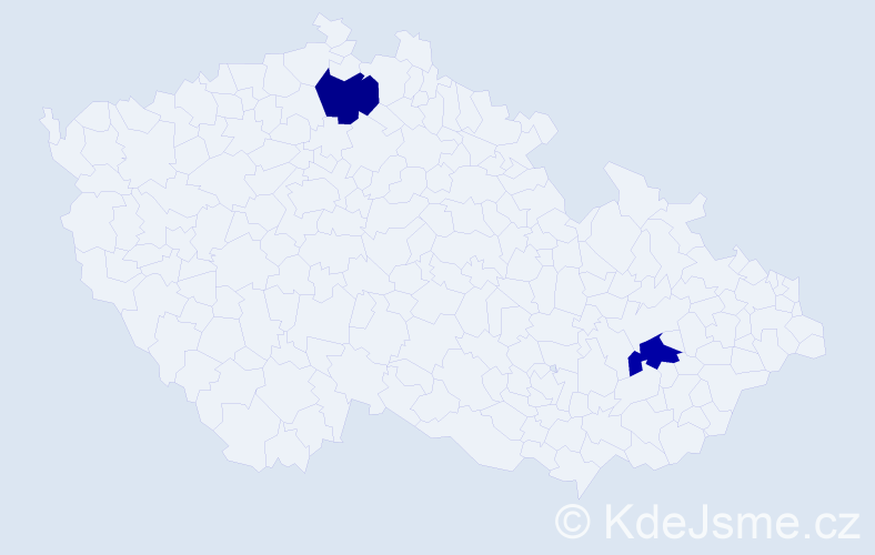 Příjmení: 'Labayová', počet výskytů 2 v celé ČR