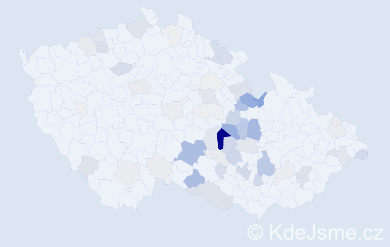 Příjmení: 'Kalášek', počet výskytů 198 v celé ČR