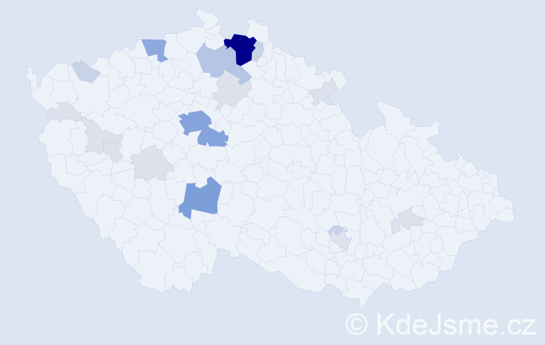 Příjmení: 'Susková', počet výskytů 69 v celé ČR