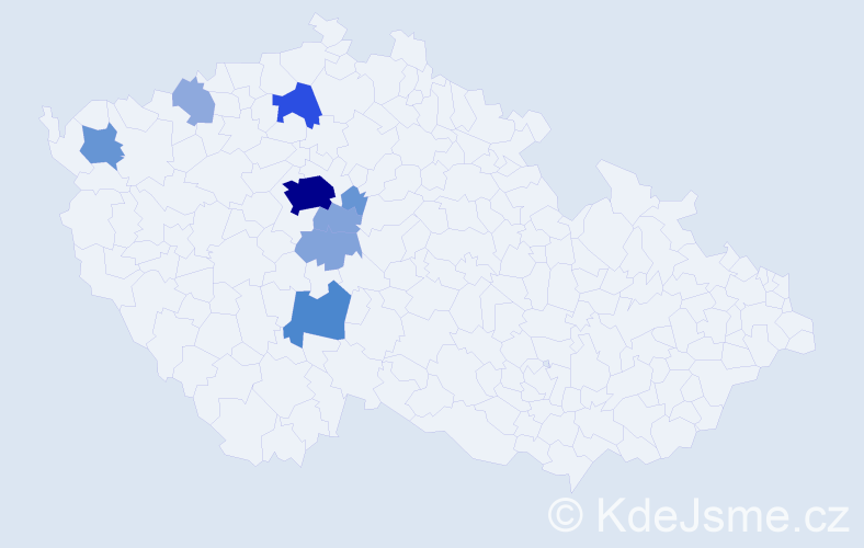 Příjmení: 'Kulvajt', počet výskytů 28 v celé ČR