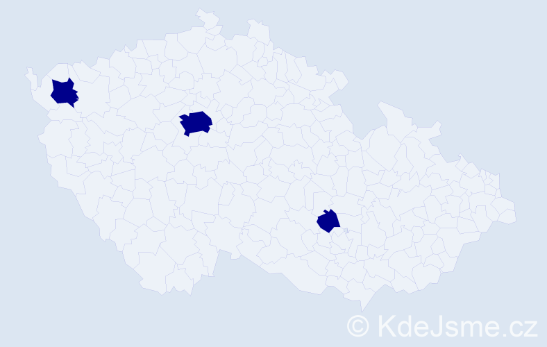 Příjmení: 'Regeti', počet výskytů 12 v celé ČR