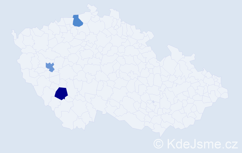 Příjmení: 'Poleník', počet výskytů 12 v celé ČR