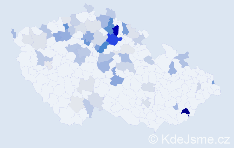 Příjmení: 'Sudková', počet výskytů 169 v celé ČR