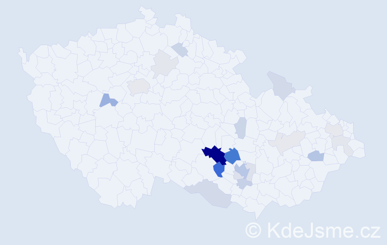 Příjmení: 'Karmazinová', počet výskytů 56 v celé ČR