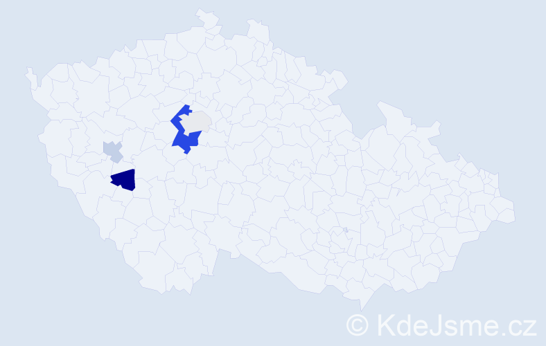 Příjmení: 'Ballýová', počet výskytů 8 v celé ČR